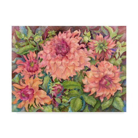 Trademark Fine Art Joanne Porter 'Sahara Glow Dahlia' Canvas Art, 14x19 ALI30487-C1419GG